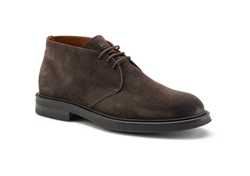 FRAU POLACCHINO STRINGATO TESTA DI MORO WAXY GOMMA CAMOSCIO 73A2-PEPE